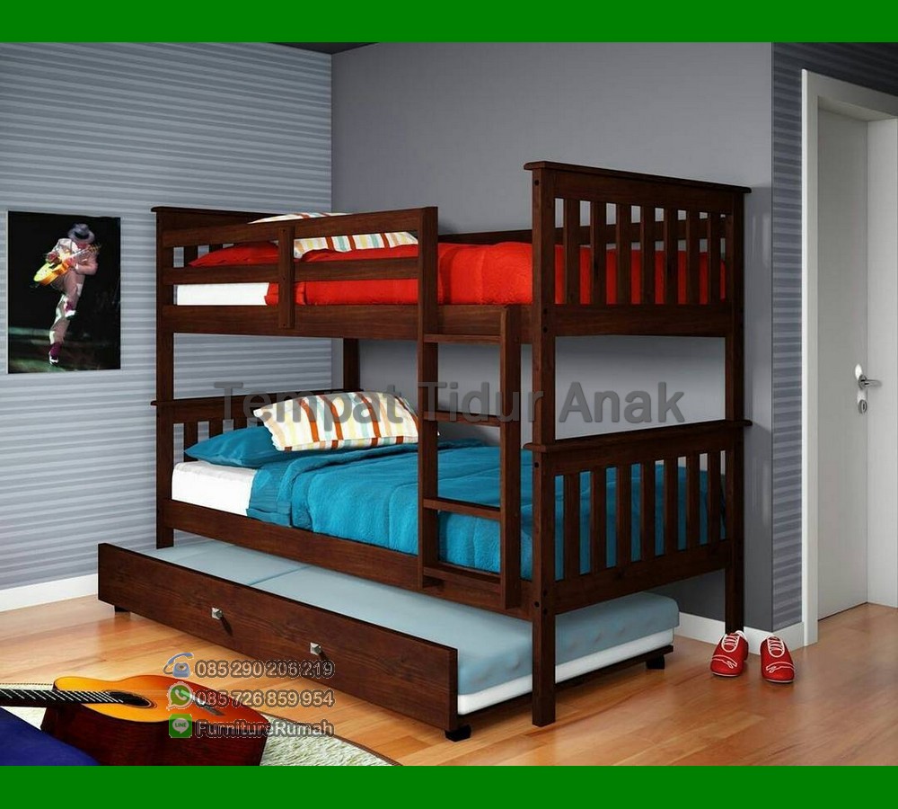 Tempat Tidur Anak Laki Laki Sederhana Fk Ta 735 Furniture Kayu